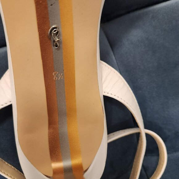 Worn Once - Sam Edelman Jade Ankle Strap Sandal White, size 8.5 - Picture 9 of 10